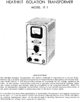 Heathkit IT-1 - Schematic 